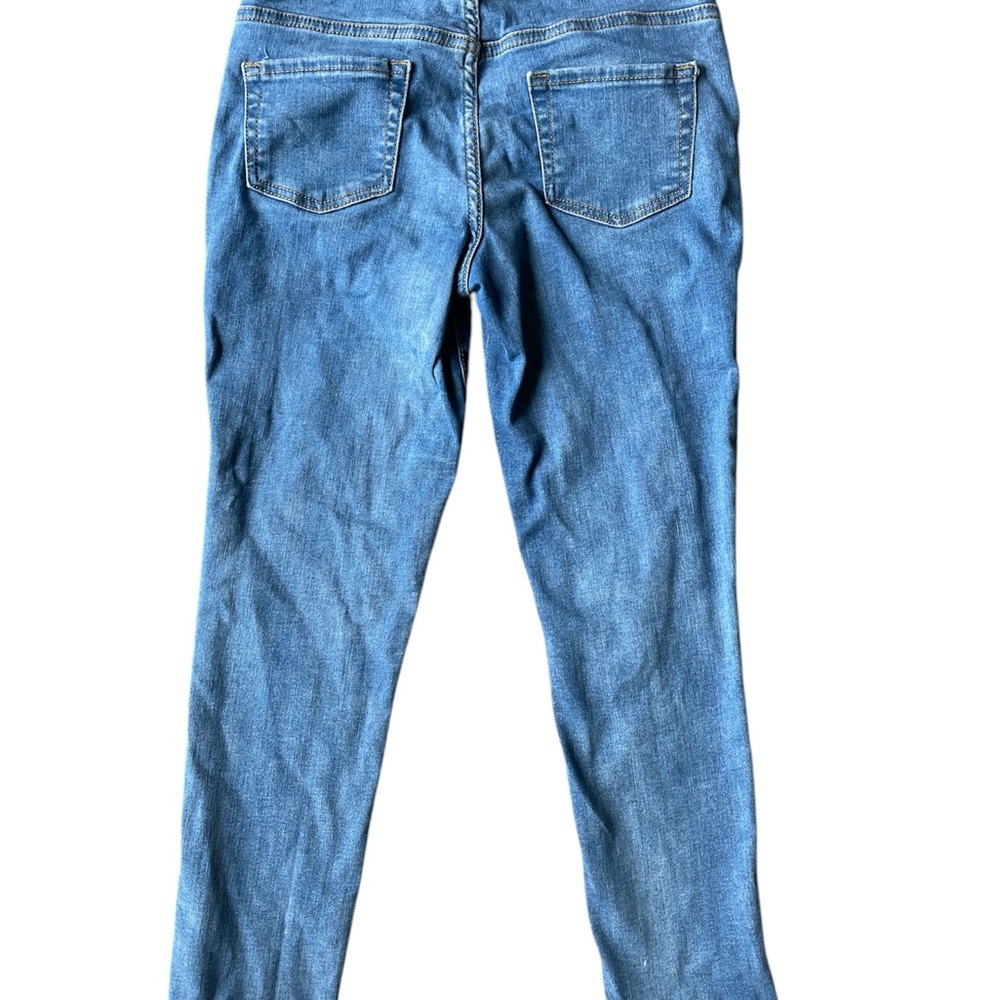 Girls size 12 Jeggings Cat & Jack jean leggings distressed - Picture 2 of 5